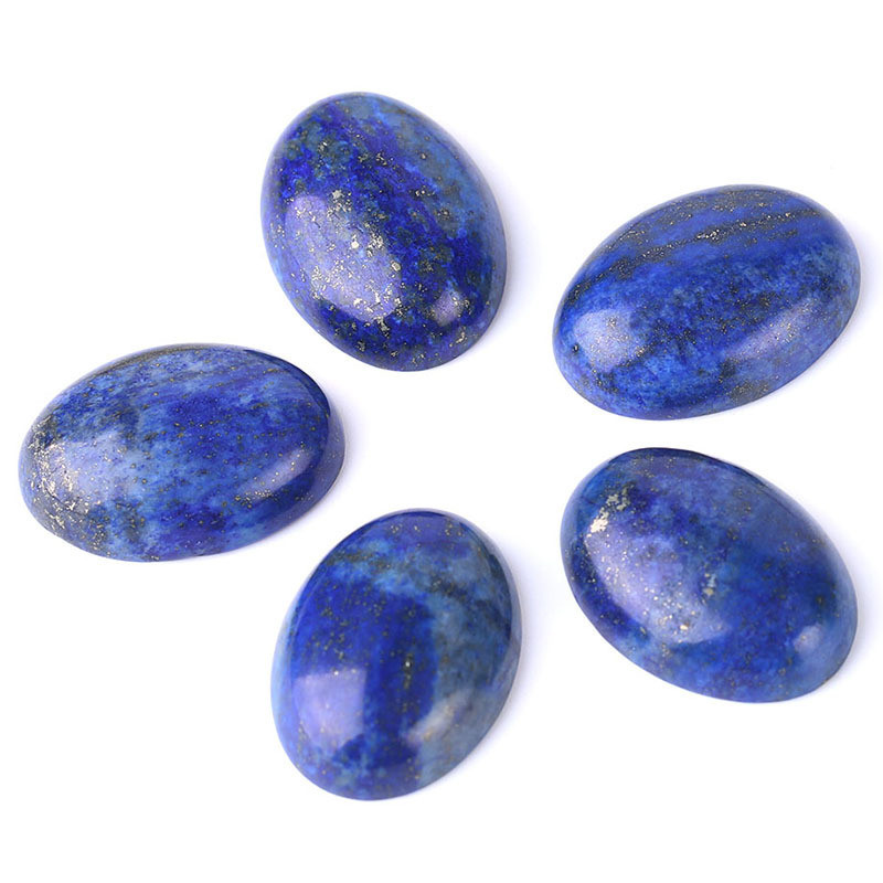 Size: 30X40mm, Quantity: Q1pcs - Lapis lazuli ring jewelry semi-finished bare stone