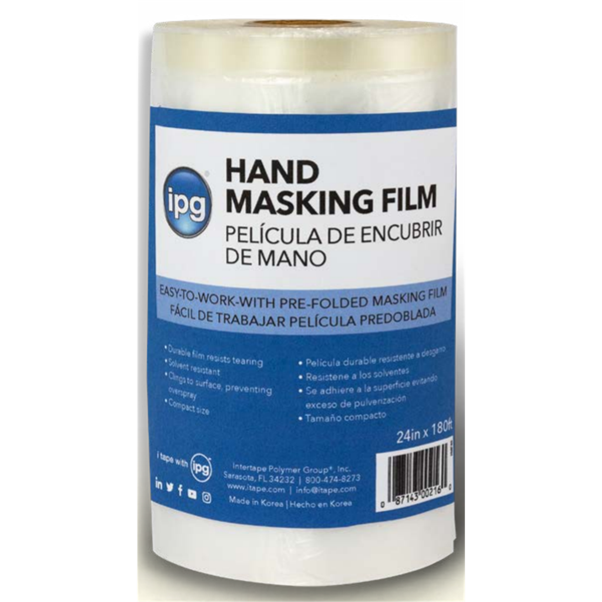 Intertape Polymer Group HMF .47 mil Printed HDPE Masking Film