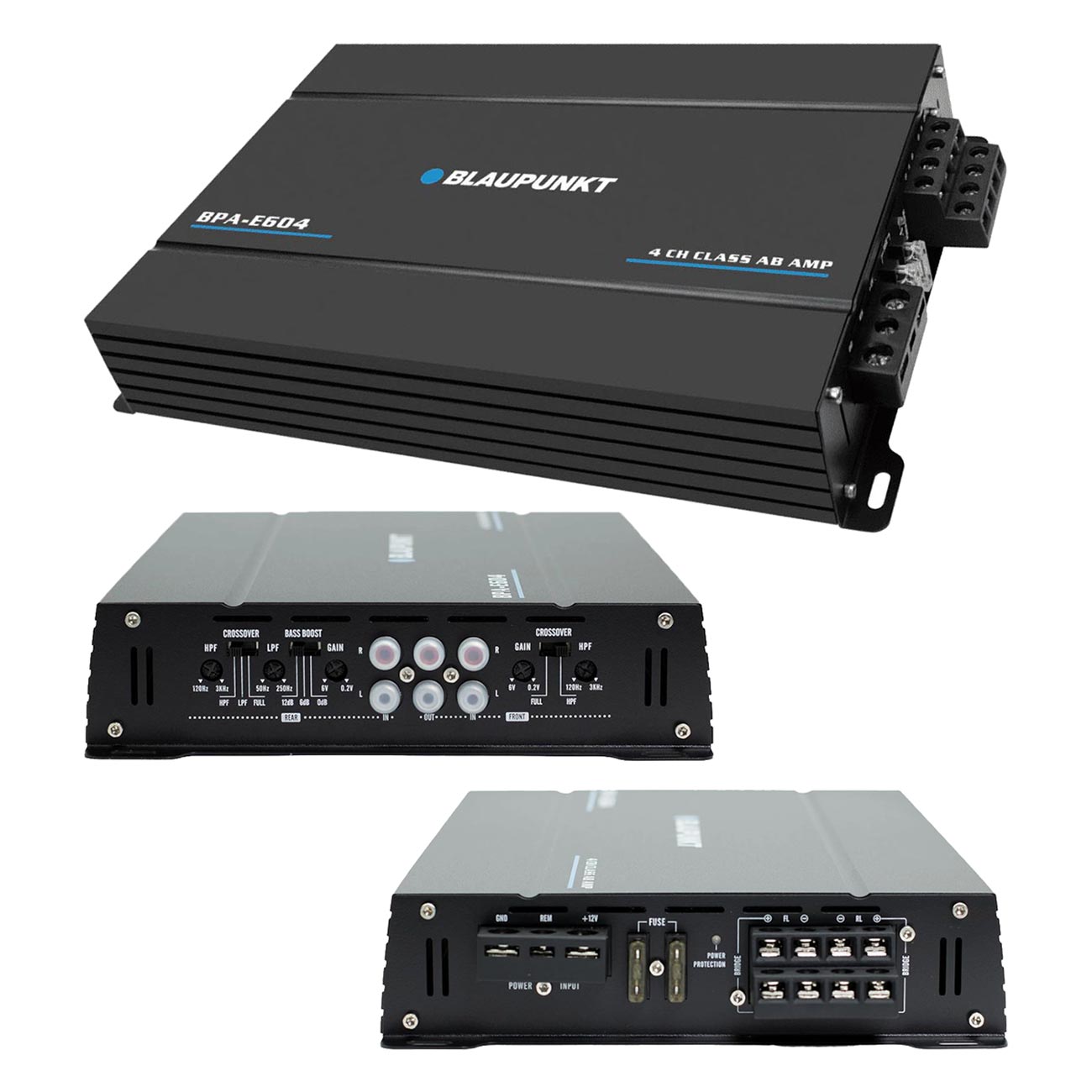 Blaupunkt E-Series 4 Channel AB-Class Power Amplifier 360 Watts RMS