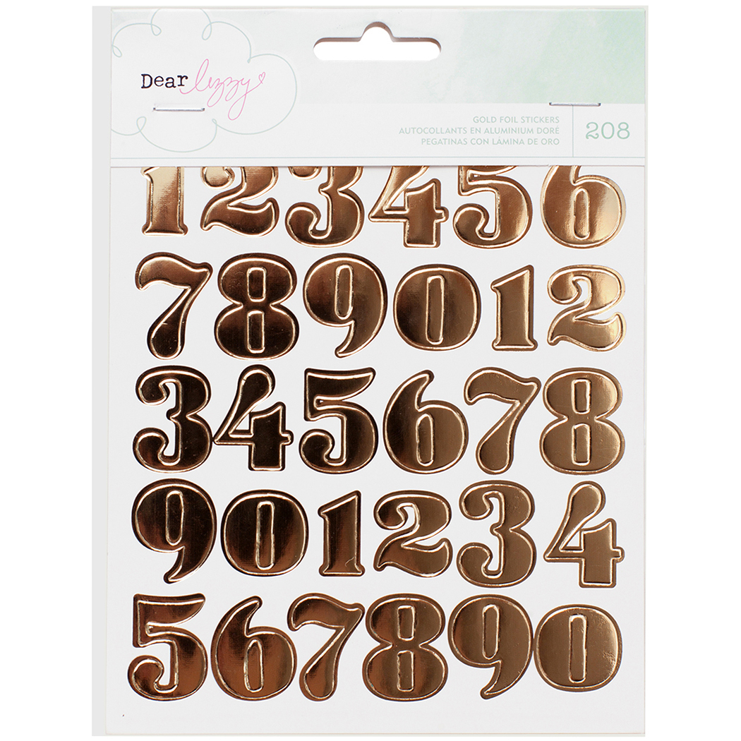 Fine and D and y Collection Sticker Book Gold Foil