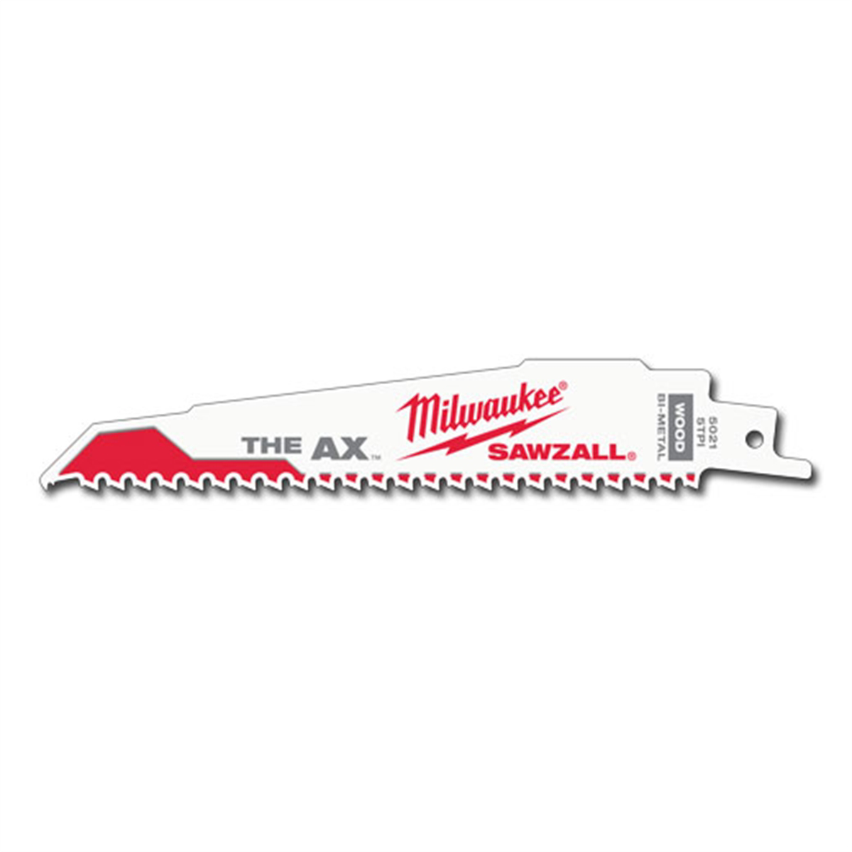 Milwaukee Tool 6" 5 TPI The Ax Sawzall Blade (5 Pk)