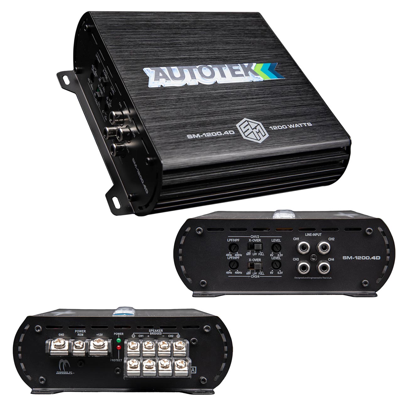 Autotek STREET MACHINE 4-Channel Amplifier 1200 Watts
